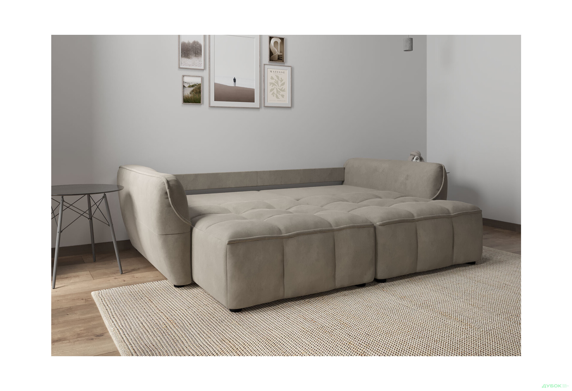 Диван Vika Монтана 245x125 см, бежевий (Zenit 128) - Зображення 6 Зображення 6 - Диван Vika Монтана 245x125 см, бежевий (Zenit 128)