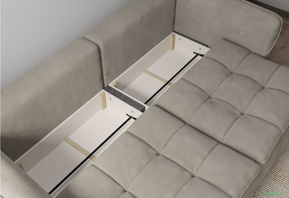 Диван Vika Монтана 245x125 см, бежевий (Zenit 128) - Зображення 8 Зображення 8 - Диван Vika Монтана 245x125 см, бежевий (Zenit 128)