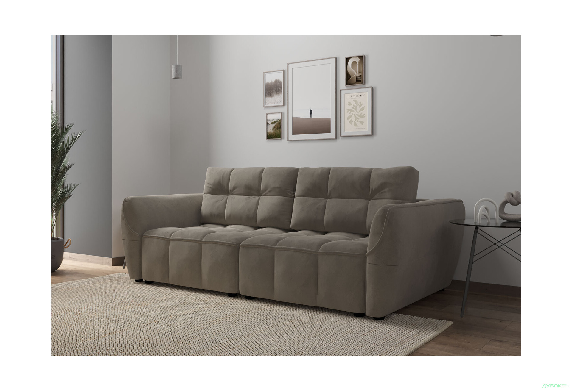 Диван Vika Монтана 245x125 см, бежевий (Zenit 128) - Зображення 2 Зображення 2 - Диван Vika Монтана 245x125 см, бежевий (Zenit 128)