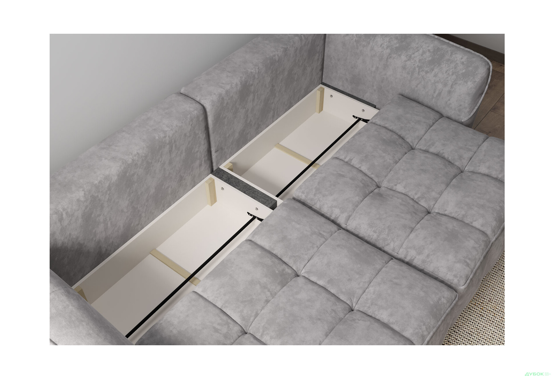 Диван Вика Монтана 245x125 см, тёмно-серый (Forte 11) - Изображение 8 Изображение 8 - Диван Вика Монтана 245x125 см, тёмно-серый (Forte 11)