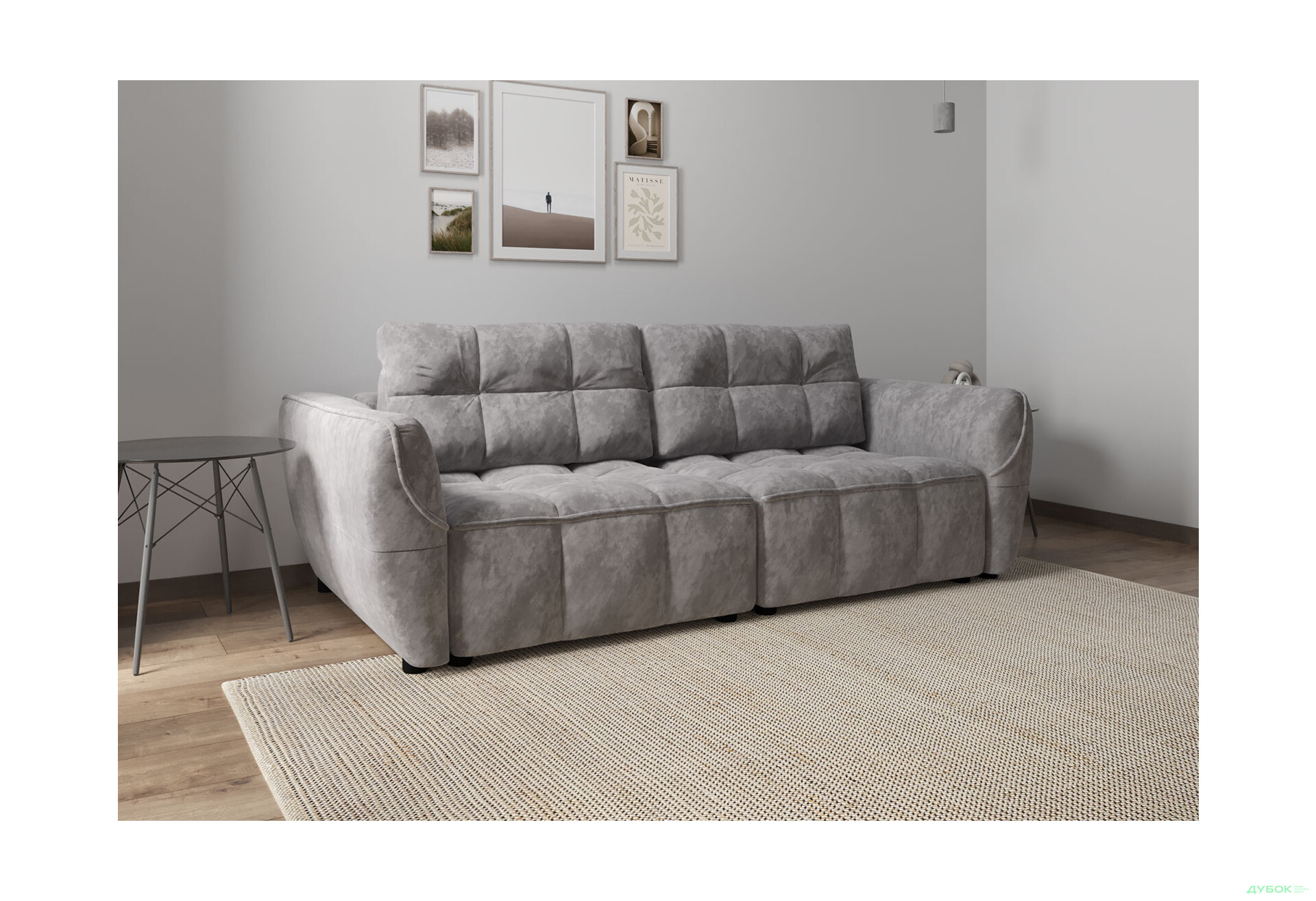 Диван Вика Монтана 245x125 см, тёмно-серый (Forte 11) - Изображение 4 Изображение 4 - Диван Вика Монтана 245x125 см, тёмно-серый (Forte 11)