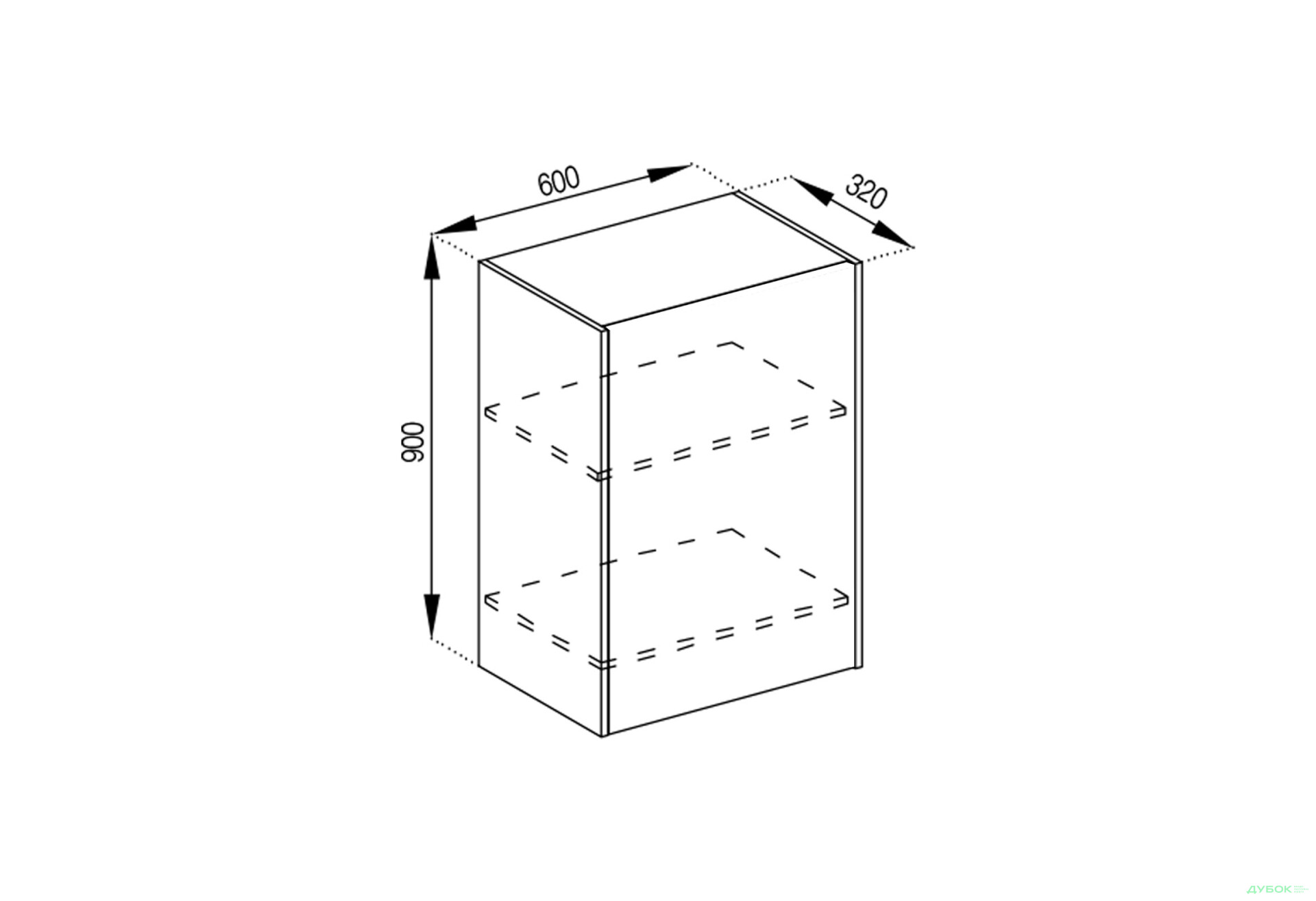 Зображення 1 - Корпус В 60 Окап Графіті Світ Меблів