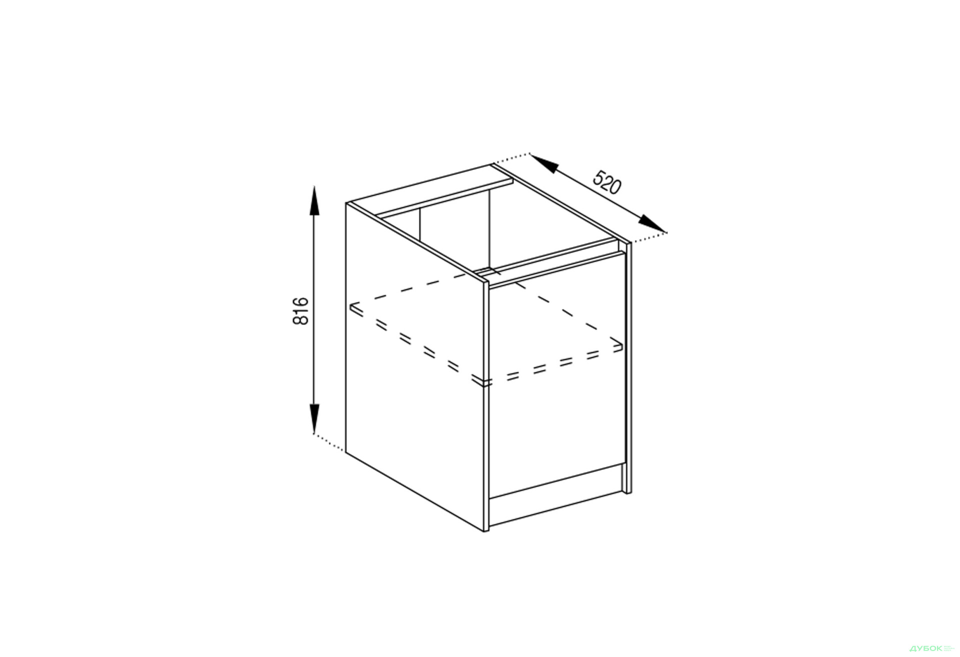 Зображення 1 - Корпус Н 40 1Д Графіті Світ Меблів