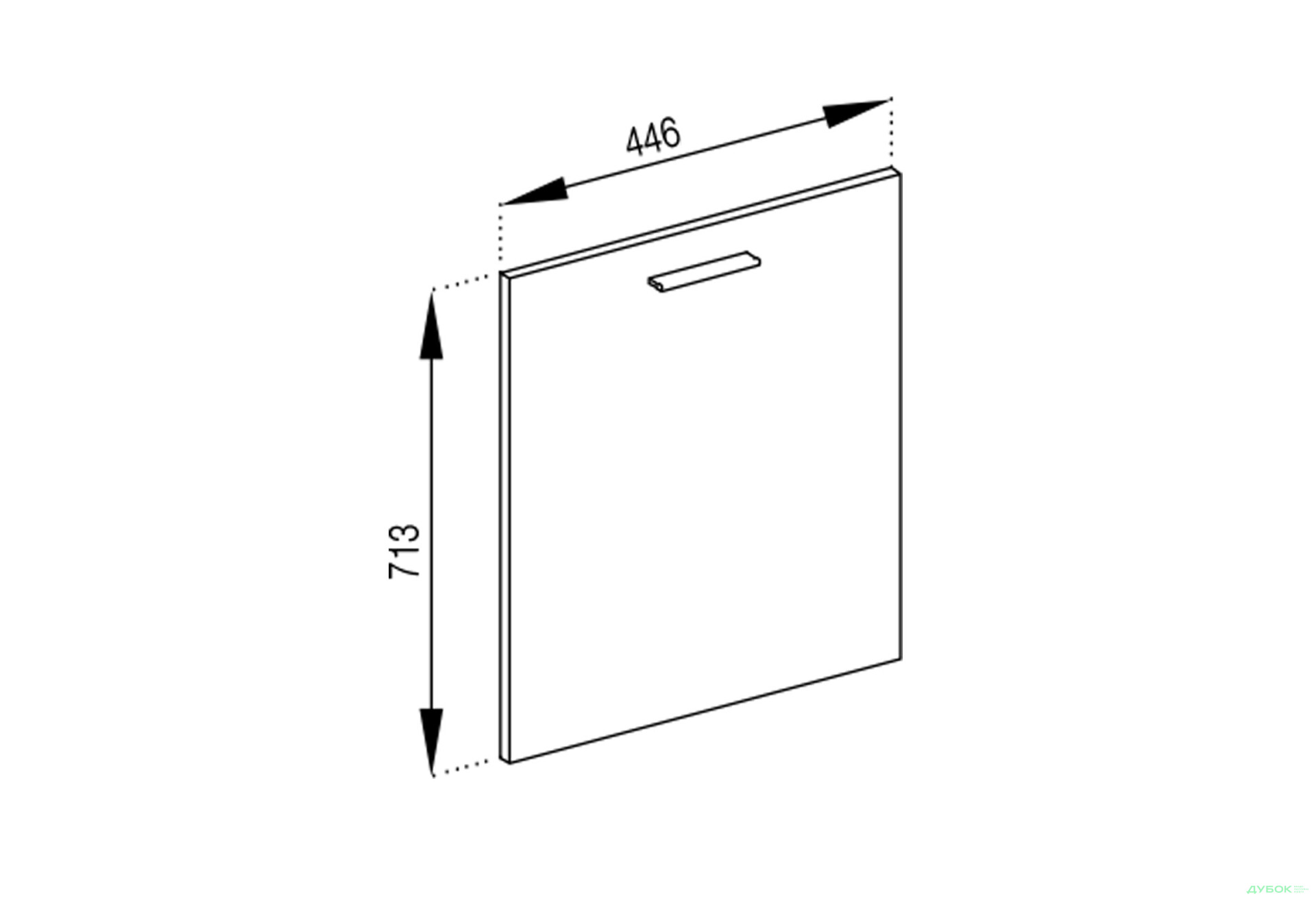 Зображення 1 - Фасад Ф 45 ПМ Графіті Світ Меблів