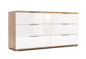 Комод MiroMark Асті з 6 шухлядами 160 см Дуб крафт/Білий - Зображення 3 Зображення 3 - Комод MiroMark Асті з 6 шухлядами 160 см Дуб крафт/Білий