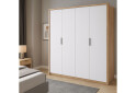Зображення 3 - Шафа MiroMark Асті 4-дверна 184 см Дуб крафт/Білий серія Н