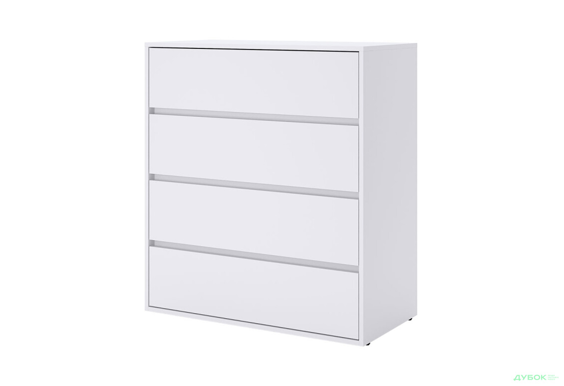 Комод MiroMark Тібо з 4 шухлядами 90 см, супер мат білий
