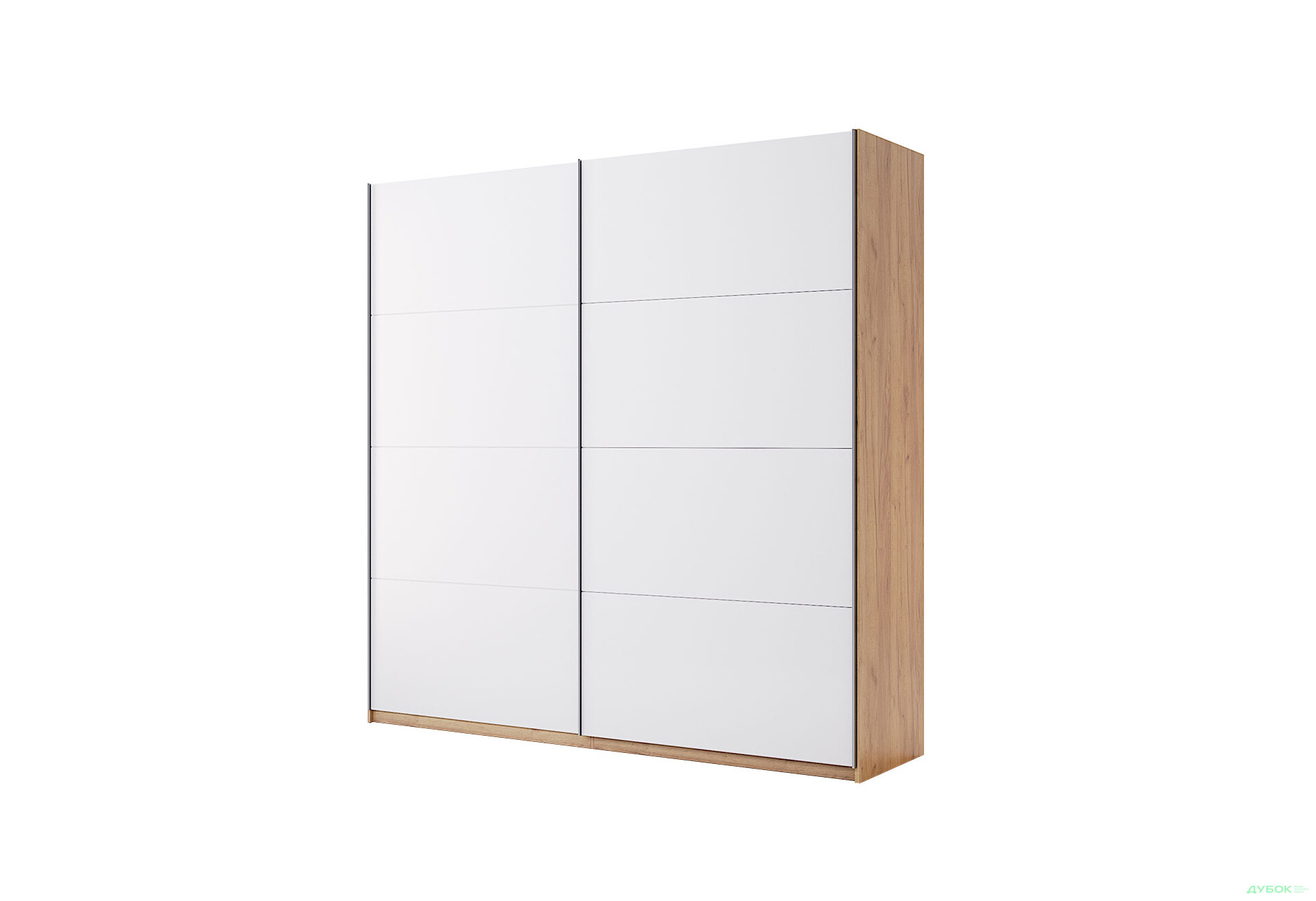 Шкаф-купе МироМарк Асти 2-дверный 200х210 см Дуб крафт/Глянец Белый серия Н - Изображение 1 Изображение 1 - Шкаф-купе МироМарк Асти 2-дверный 200х210 см Дуб крафт/Глянец Белый серия Н