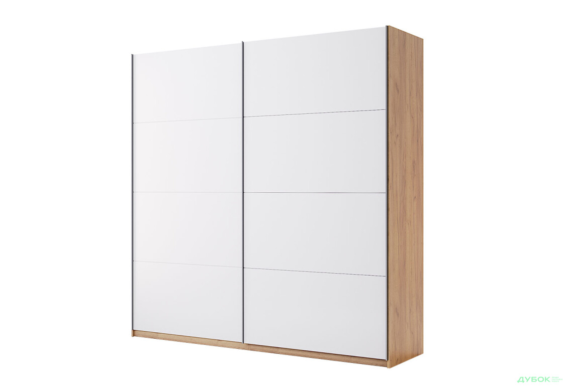 Шкаф-купе МироМарк Асти 2-дверный 200х210 см Дуб крафт/Глянец Белый серия Н - Изображение 1 Изображение 1 - Шкаф-купе МироМарк Асти 2-дверный 200х210 см Дуб крафт/Глянец Белый серия Н