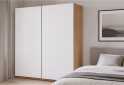 Изображение 2 - Шкаф-купе МироМарк Асти 2-дверный 250х210 см Дуб крафт/Глянец Белый серия Н