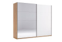 Шафа-купе MiroMark Асті із дзеркалом 2-дверна 250х210 см Дуб крафт/Глянець Білий серія Н - Зображення 1 Зображення 1 - Шафа-купе MiroMark Асті із дзеркалом 2-дверна 250х210 см Дуб крафт/Глянець Білий серія Н