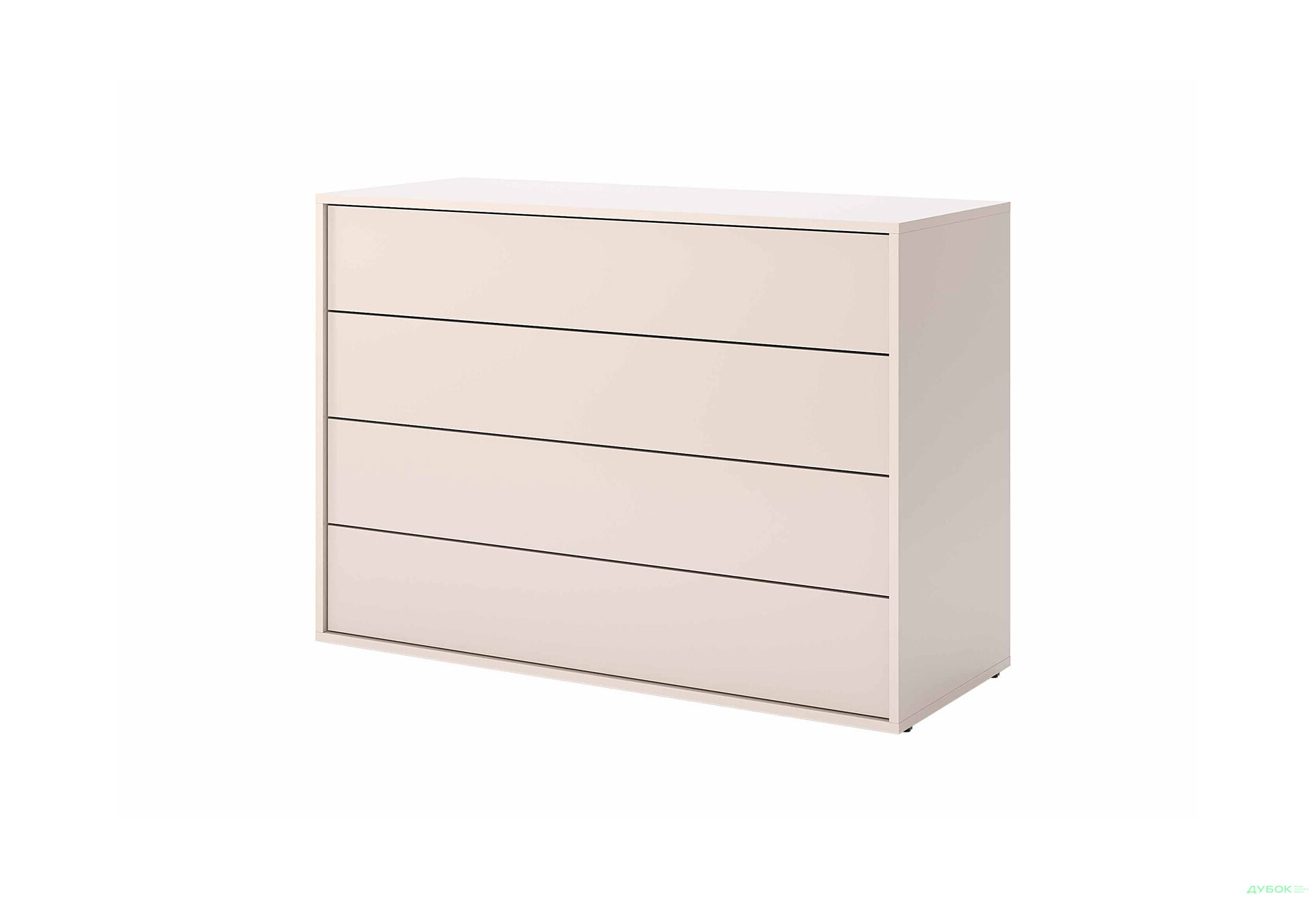 Комод MiroMark Бруно с 4 ящиками 110 см, кашемир - Изображение 1 Изображение 1 - Комод MiroMark Бруно с 4 ящиками 110 см, кашемир