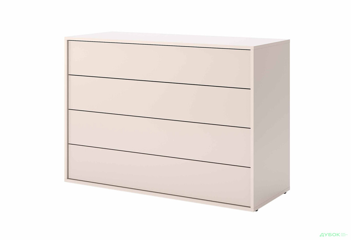 Комод MiroMark Бруно с 4 ящиками 110 см, кашемир - Изображение 1 Изображение 1 - Комод MiroMark Бруно с 4 ящиками 110 см, кашемир