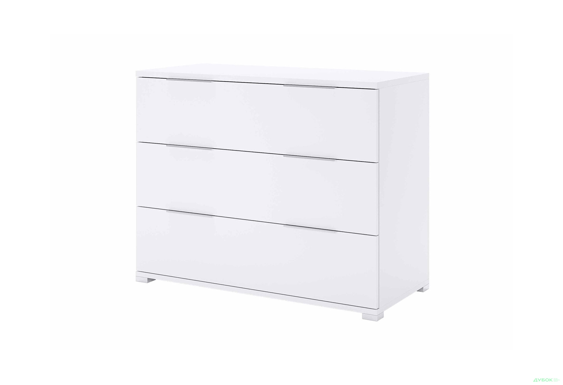 Комод MiroMark Бартон з 3 шухлядами 100 см, супер мат білий - Зображення 1 Зображення 1 - Комод MiroMark Бартон з 3 шухлядами 100 см, супер мат білий