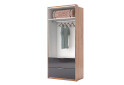 Шафа MiroMark Луна 2-дверна з 2 шухлядами без дзеркал 95 см, Лава / Дуб крафт серія Н - Зображення 3 Зображення 3 - Шафа MiroMark Луна 2-дверна з 2 шухлядами без дзеркал 95 см, Лава / Дуб крафт серія Н
