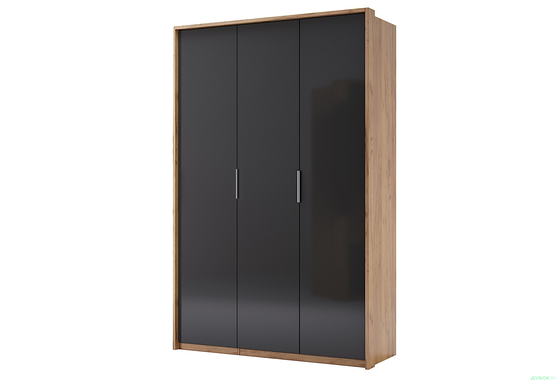 Шкаф МироМарк Луна 3-дверный 140 см Лава/Дуб Крафт, серия Н - Изображение 1 Изображение 1 - Шкаф МироМарк Луна 3-дверный 140 см Лава/Дуб Крафт, серия Н
