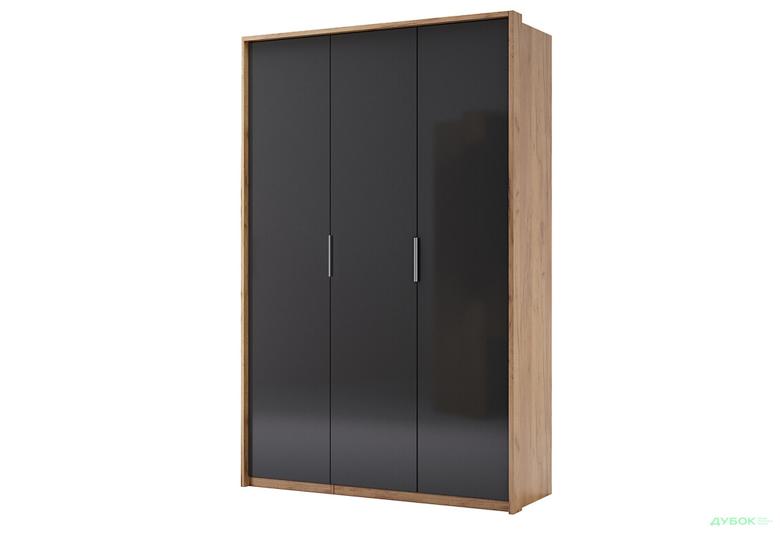 Шкаф МироМарк Луна 3-дверный 140 см Лава/Дуб Крафт, серия Н - Изображение 1 Изображение 1 - Шкаф МироМарк Луна 3-дверный 140 см Лава/Дуб Крафт, серия Н