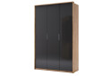 Шкаф МироМарк Луна 3-дверный 140 см Лава/Дуб Крафт, серия Н - Изображение 1 Изображение 1 - Шкаф МироМарк Луна 3-дверный 140 см Лава/Дуб Крафт, серия Н
