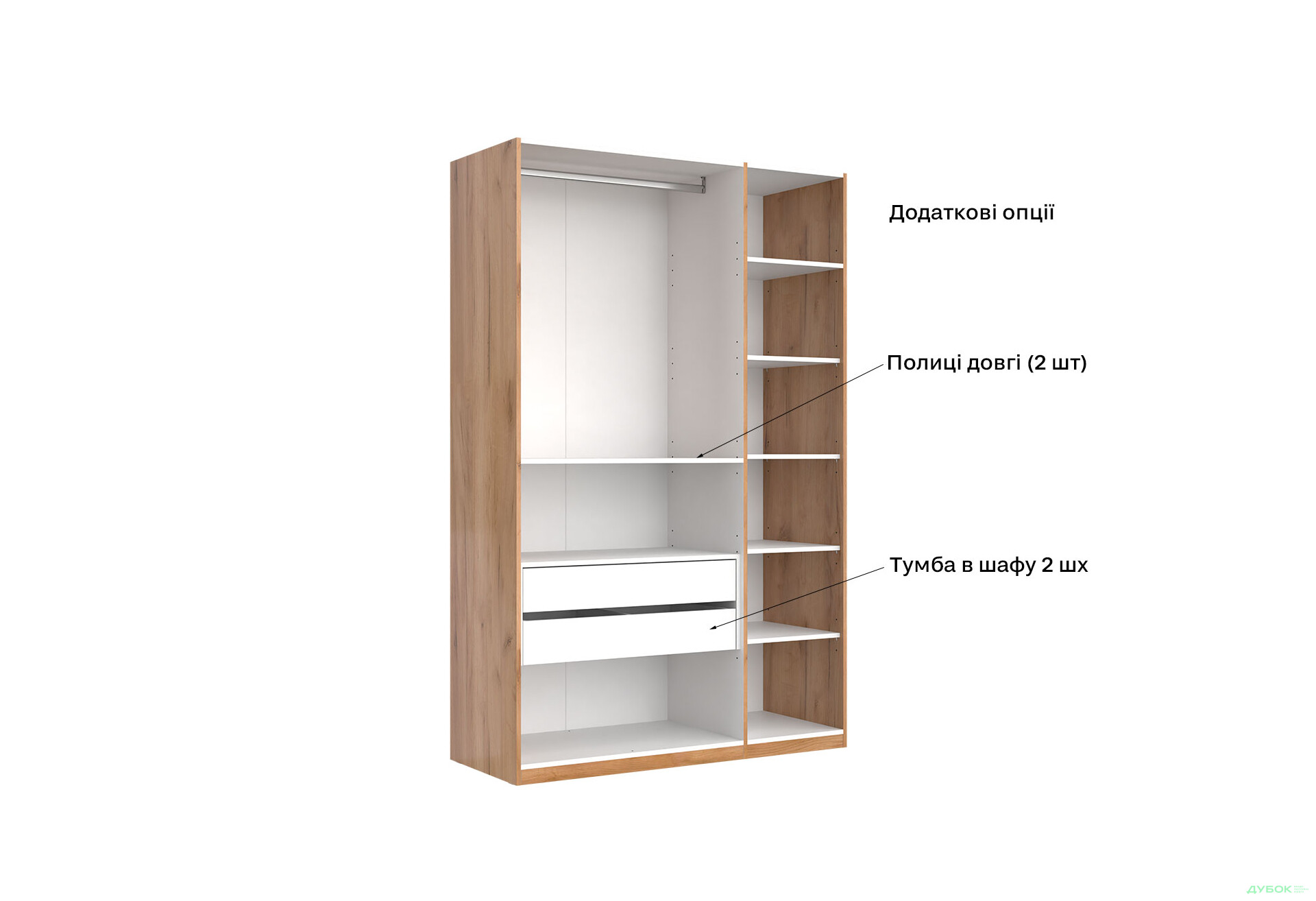 Шкаф МироМарк Луна 3-дверный 140 см Лава/Дуб Крафт, серия Н - Изображение 10 Изображение 10 - Шкаф МироМарк Луна 3-дверный 140 см Лава/Дуб Крафт, серия Н