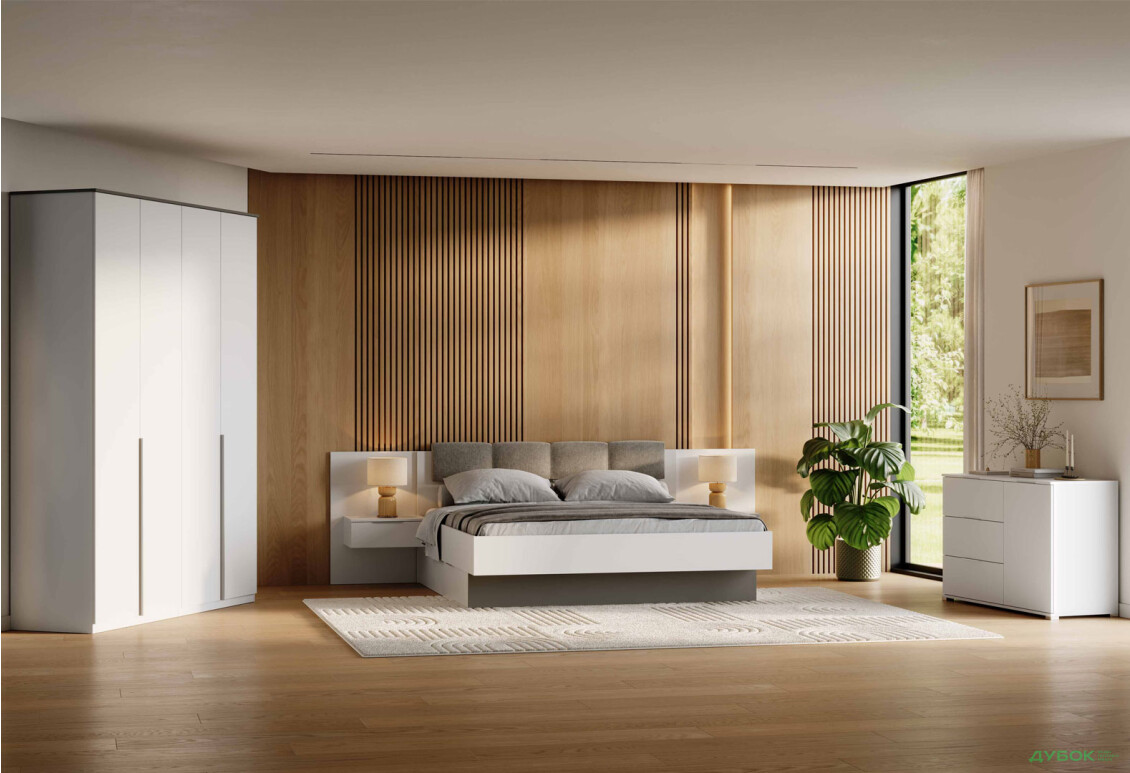 Спальня Бартон Комплект 4D MiroMark - Зображення 1 Зображення 1 - Спальня Бартон Комплект 4D MiroMark