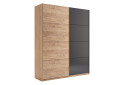 Шафа-купе MiroMark Луна 2-дверна 150х210 см фасади Лава/Дуб Крафт, серія Н - Зображення 3 Зображення 3 - Шафа-купе MiroMark Луна 2-дверна 150х210 см фасади Лава/Дуб Крафт, серія Н
