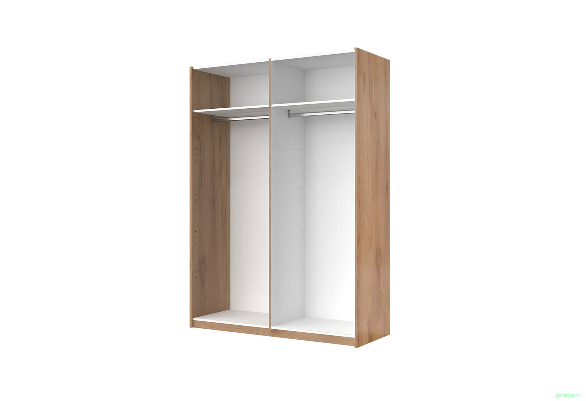 Шафа-купе MiroMark Луна 2-дверна 150х210 см фасади Лава/Дуб Крафт, серія Н - Зображення 2 Зображення 2 - Шафа-купе MiroMark Луна 2-дверна 150х210 см фасади Лава/Дуб Крафт, серія Н
