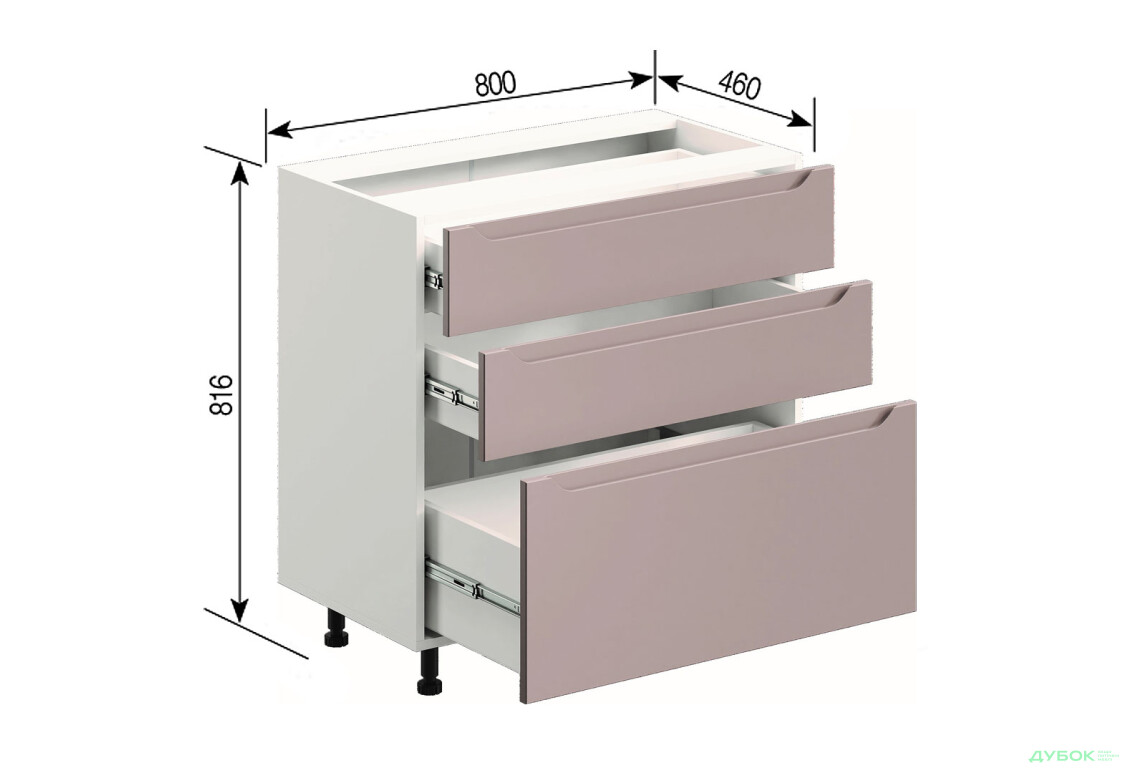 Н 80 3Ш (2+1) LUX Зарина Svit Mebliv