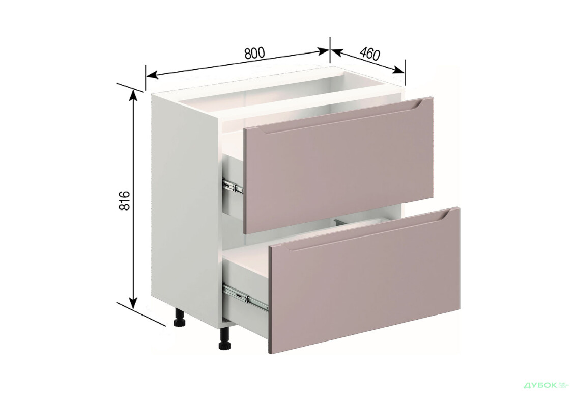 Н 80 Ш LUX Зарина Svit Mebliv