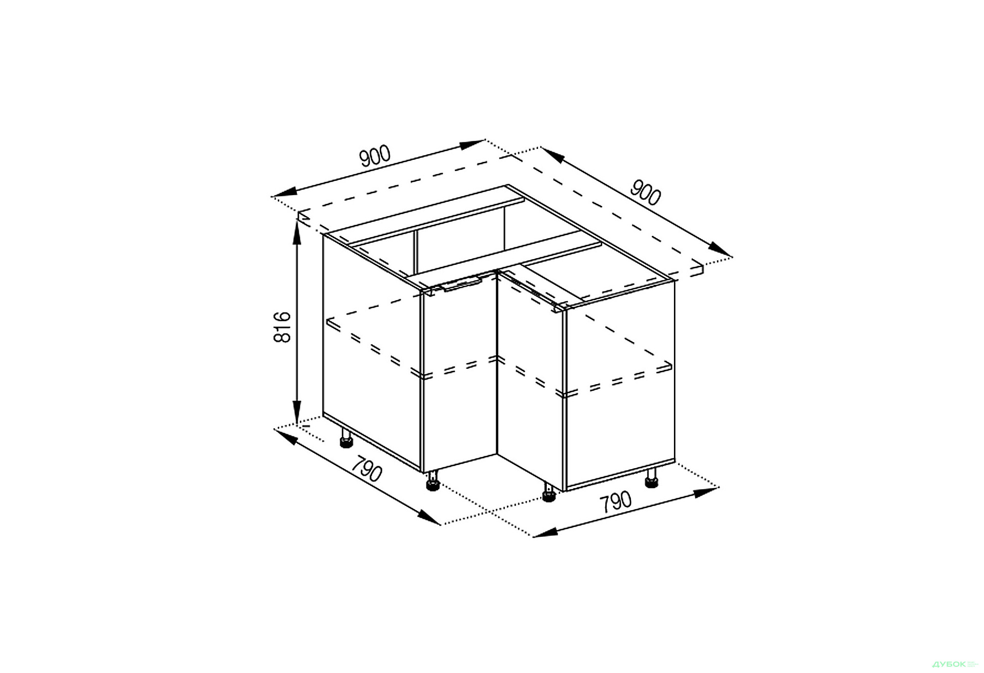 Изображение 1 - Н 90x90 Милана Svit Mebliv