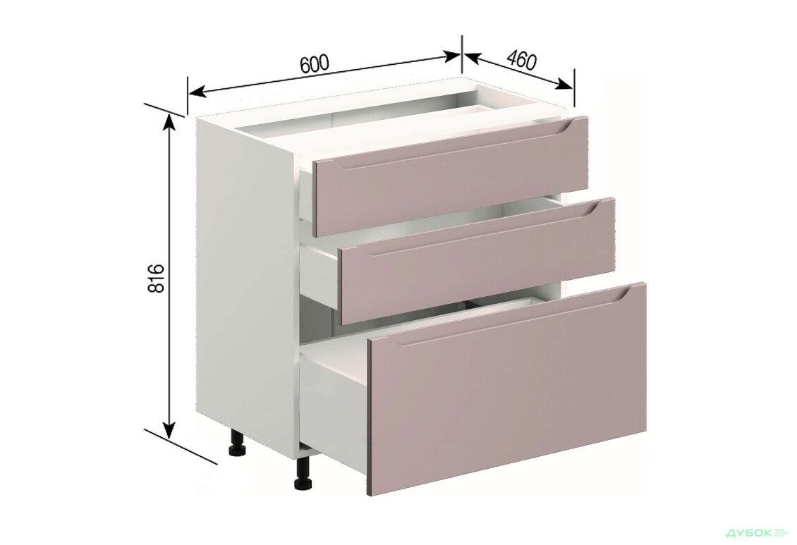 Н 60 3Ш (2+1) Favorit Зарина Svit Mebliv