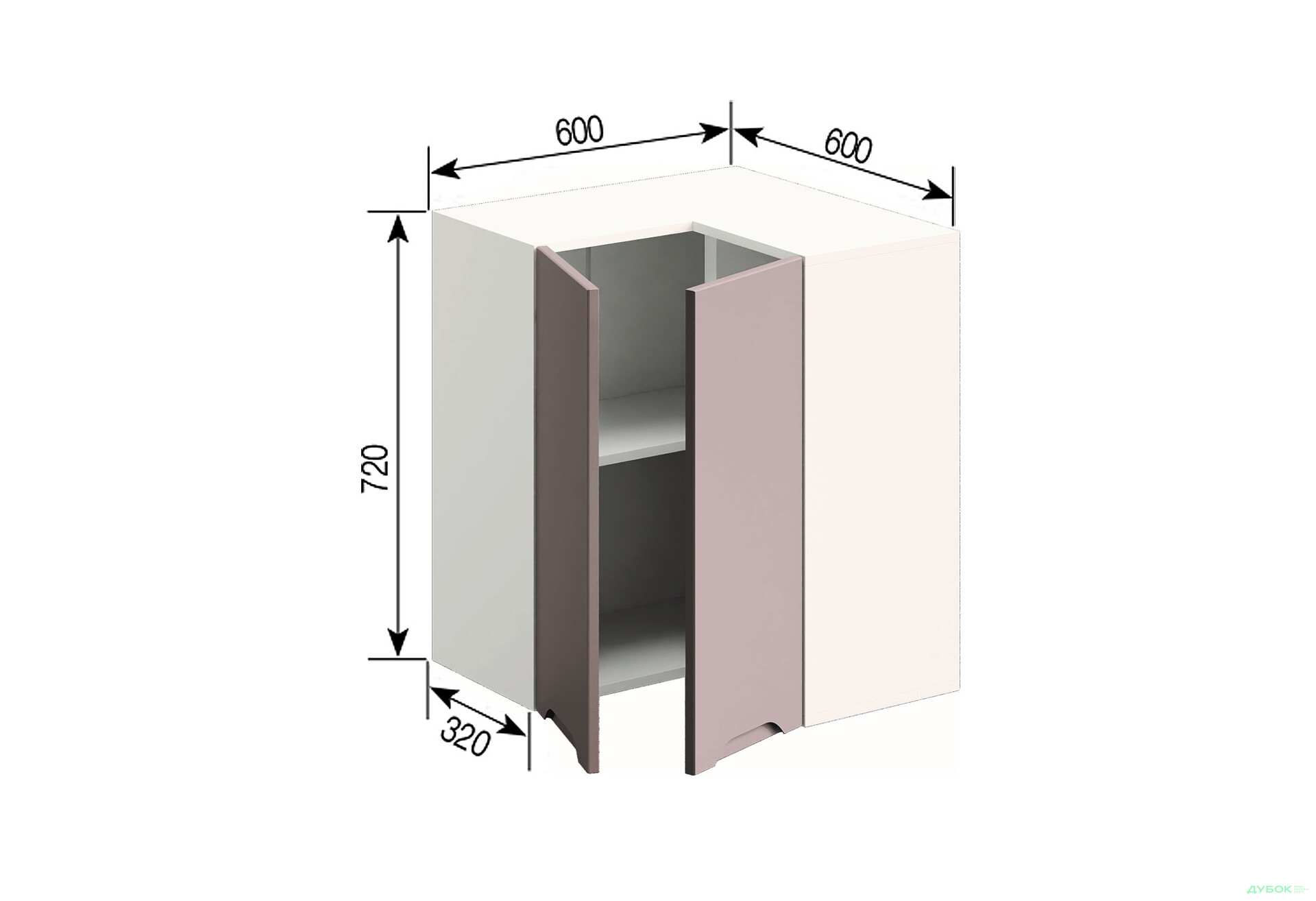 Изображение 1 - В 60x60 угол прямой Зарина Svit Mebliv