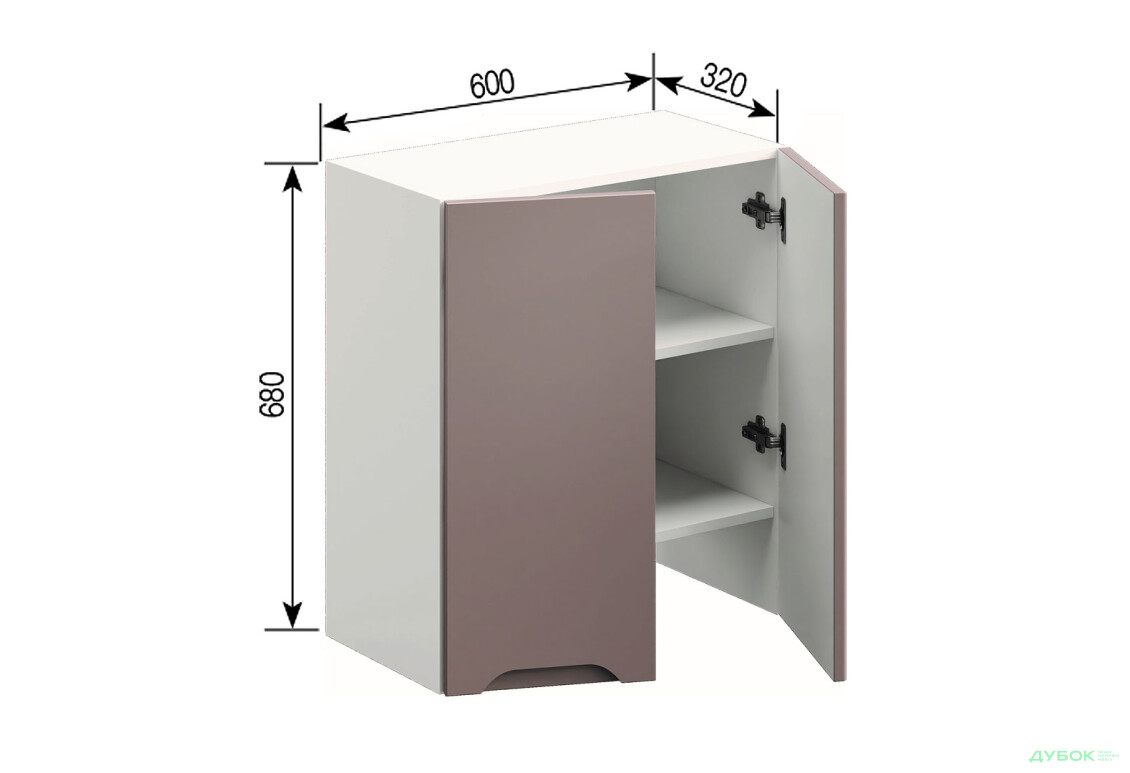 В 60 під витяжку Заріна Світ Меблів