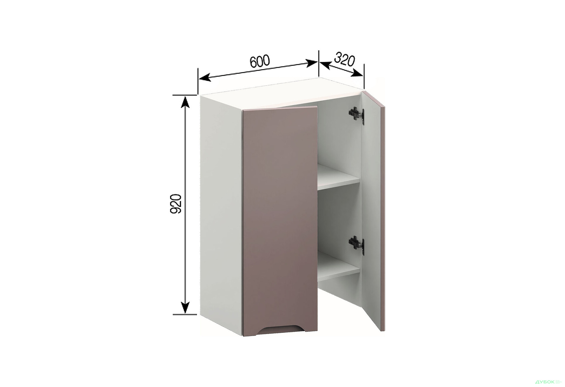 Изображение 1 - В 60 под вытяжку (h-920) Зарина Svit Mebliv