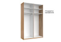 Шкаф-купе МироМарк Луна 2-дверный с зеркалом 150х240 см Дуб Крафт/Мат Лава, серия Н - Изображение 5 Изображение 5 - Шкаф-купе МироМарк Луна 2-дверный с зеркалом 150х240 см Дуб Крафт/Мат Лава, серия Н