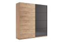 Зображення 3 - Шафа-купе MiroMark Луна 2-дверна 200х210 см фасади Лава/Дуб Крафт, серія Н