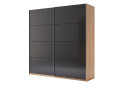 Зображення 1 - Шафа-купе MiroMark Луна 2-дверна 200х210 см фасади Лава, серія Н