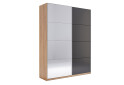 Шафа-купе MiroMark Луна 2-дверна із дзеркалом 200х240 см фасад Лава, серія Н - Зображення 1 Зображення 1 - Шафа-купе MiroMark Луна 2-дверна із дзеркалом 200х240 см фасад Лава, серія Н