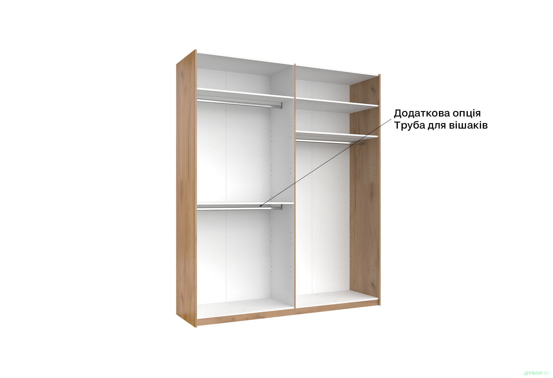 Шафа-купе MiroMark Луна 2-дверна із дзеркалом 200х240 см фасад Лава, серія Н - Зображення 5 Зображення 5 - Шафа-купе MiroMark Луна 2-дверна із дзеркалом 200х240 см фасад Лава, серія Н