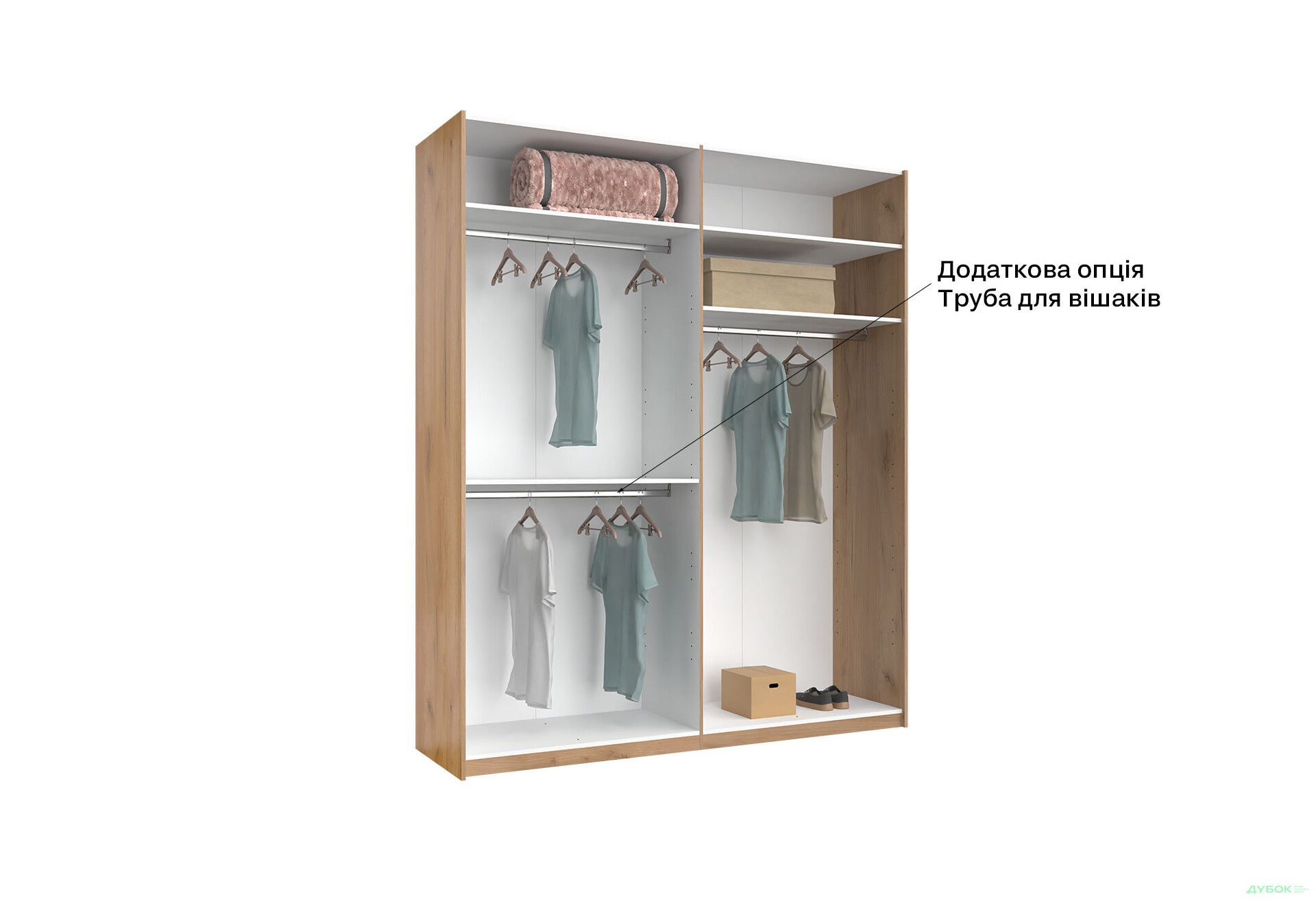 Шафа-купе MiroMark Луна 2-дверна із дзеркалом 200х240 см фасад Лава, серія Н - Зображення 6 Зображення 6 - Шафа-купе MiroMark Луна 2-дверна із дзеркалом 200х240 см фасад Лава, серія Н