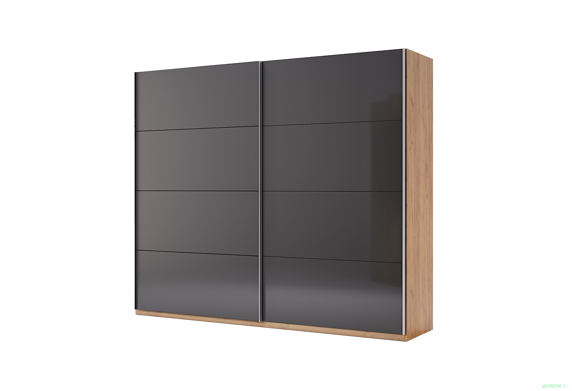 Шафа-купе MiroMark Луна 2-дверна 250х210 см фасади Лава, серія Н - Зображення 1 Зображення 1 - Шафа-купе MiroMark Луна 2-дверна 250х210 см фасади Лава, серія Н