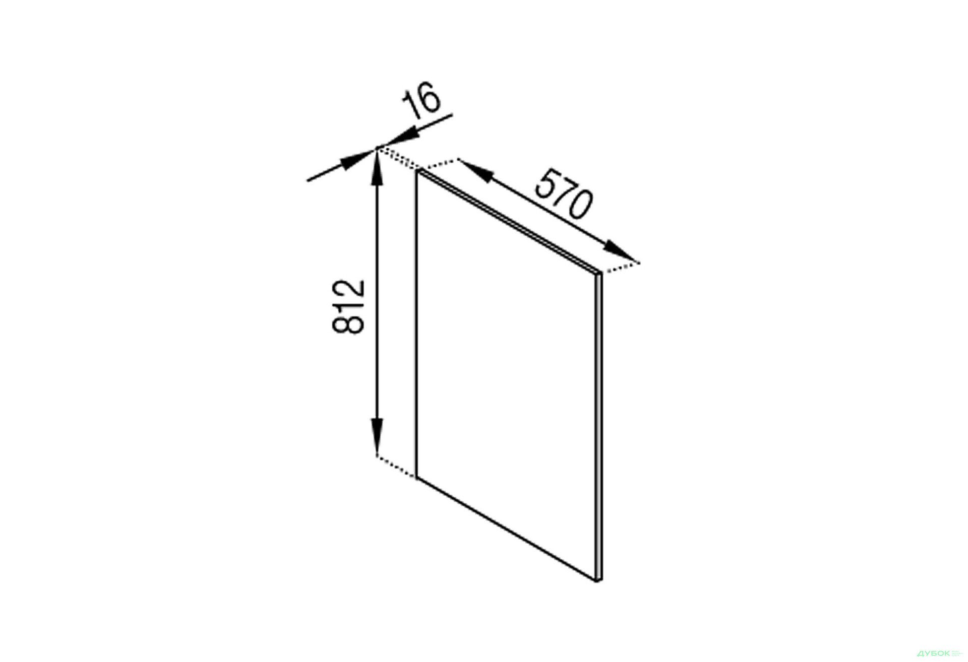 Зображення 1 - Н панель 812 Аріель Світ Меблів