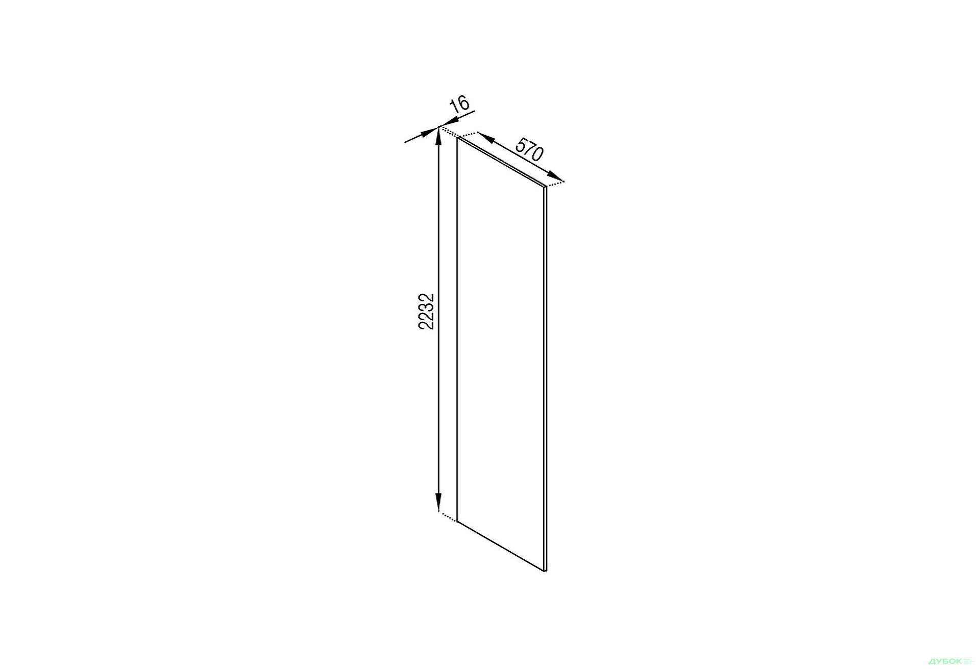 Зображення 1 - П панель (h-2232) Аріель Світ Меблів