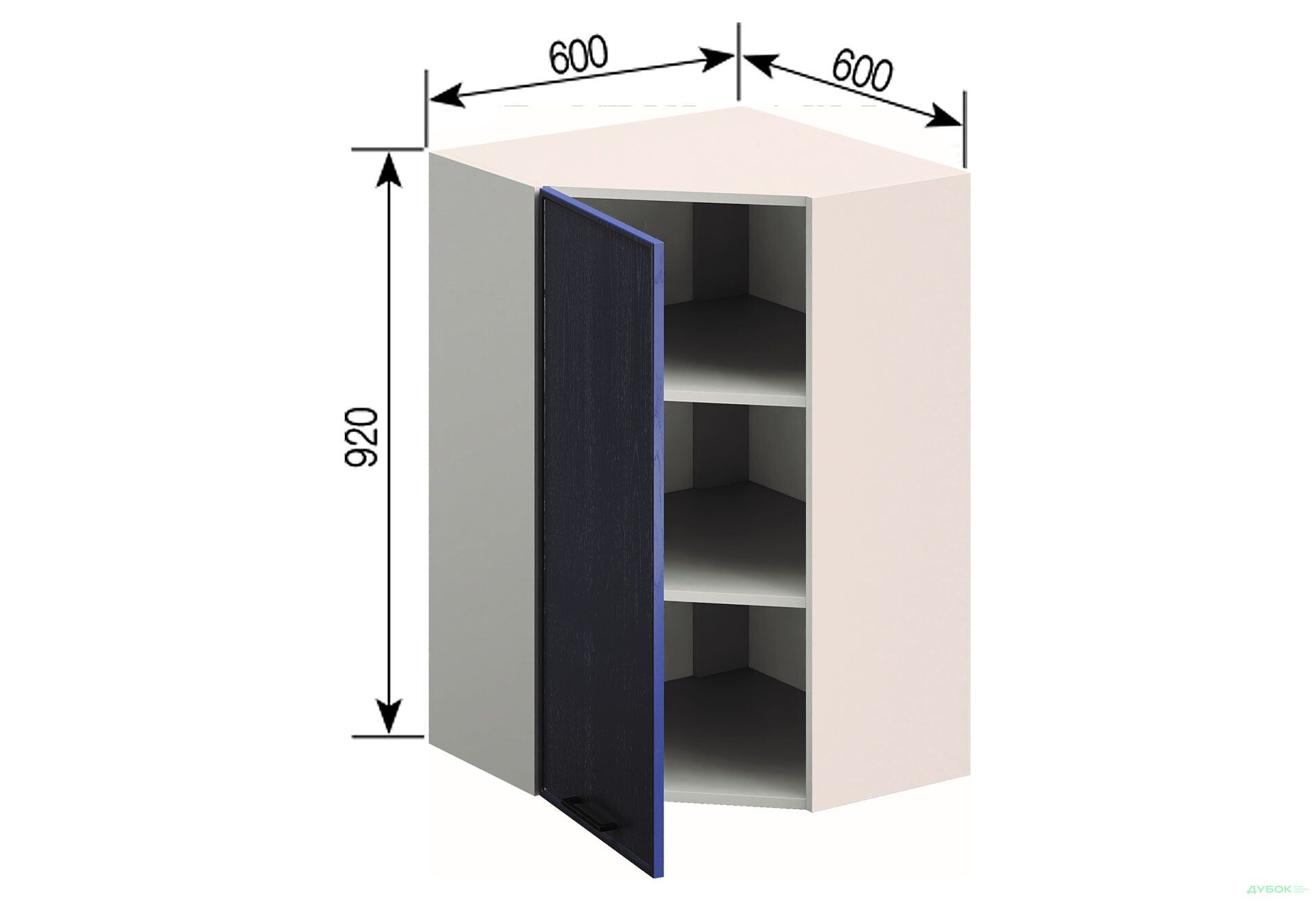 Зображення 1 - В 60x60 (h-920) Аріель Світ Меблів