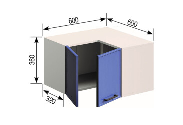 А 60x60 угол прямой (320) Ариэль Svit Mebliv