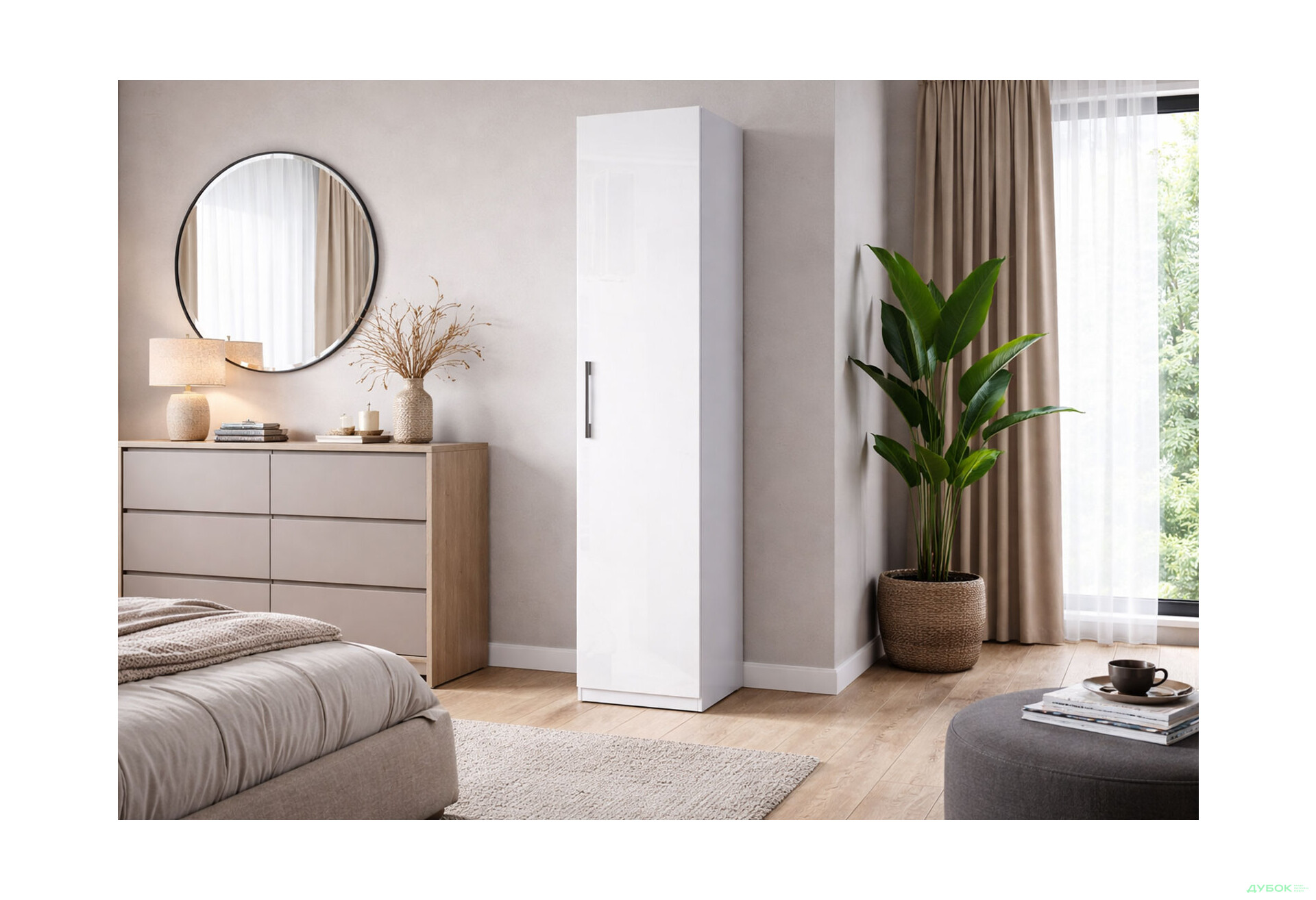 Изображение 2 - Шкаф МироМарк Фемили 1-дверный 45 см Белый, серия Н