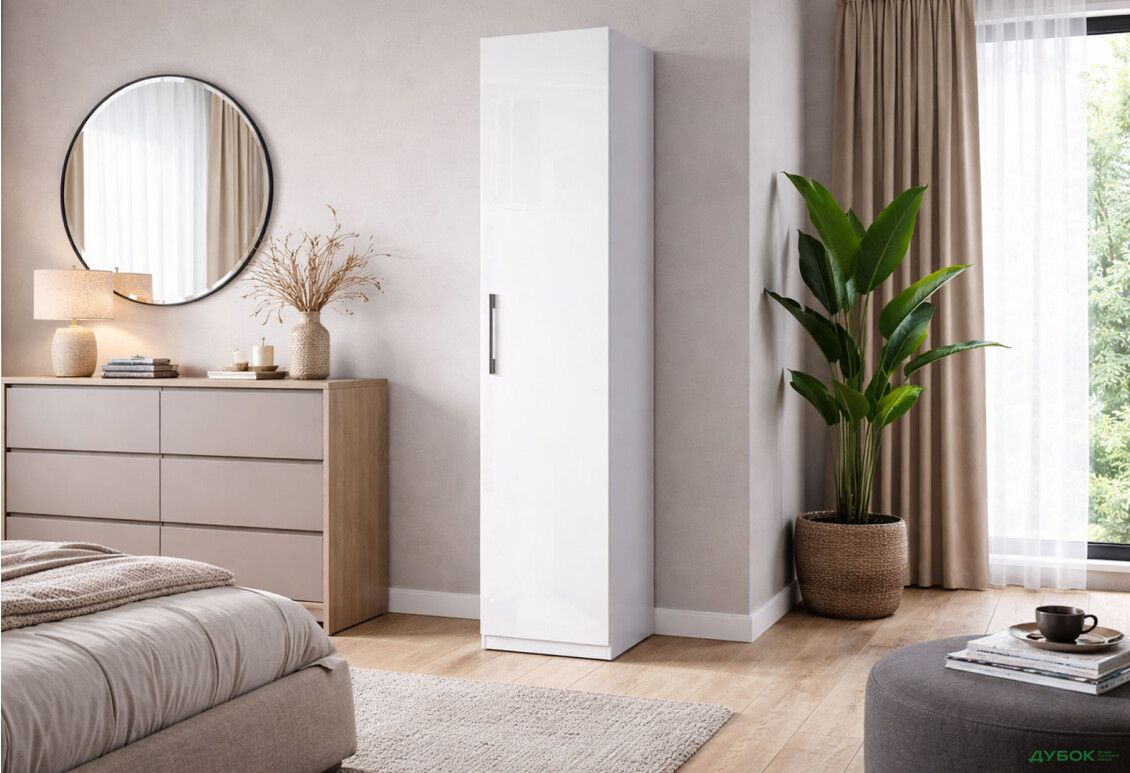 Изображение 2 - Шкаф МироМарк Фемили 1-дверный 45 см Белый, серия Н