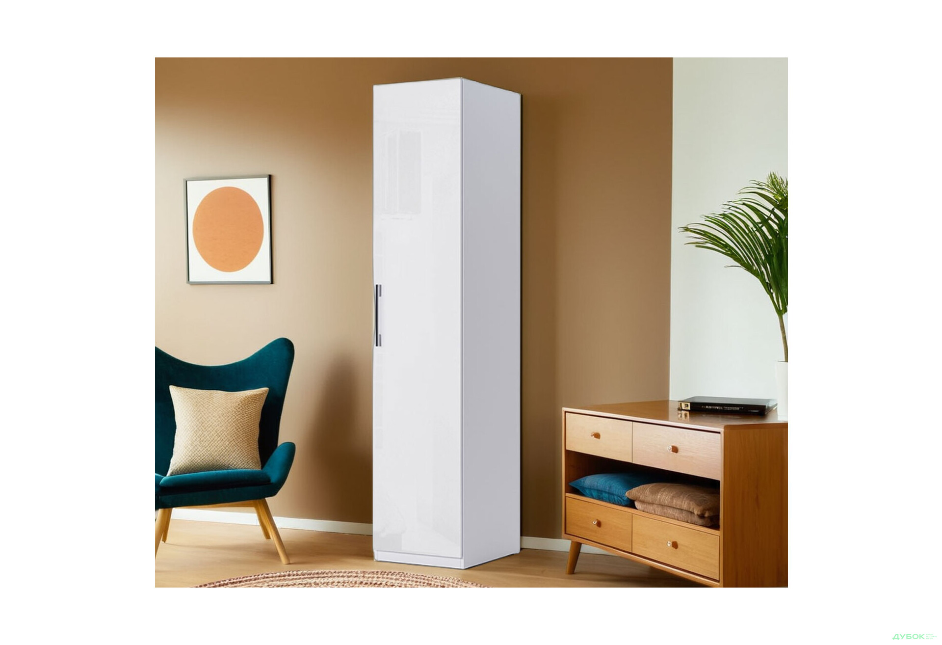 Шафа MiroMark Фемілі 1-дверна 45 см Біла, серія Н - Зображення 3 Зображення 3 - Шафа MiroMark Фемілі 1-дверна 45 см Біла, серія Н