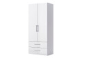 Шафа MiroMark Фемілі 2-дверна з 2 шухлядами 90 см Біла, серія Н - Зображення 1 Зображення 1 - Шафа MiroMark Фемілі 2-дверна з 2 шухлядами 90 см Біла, серія Н