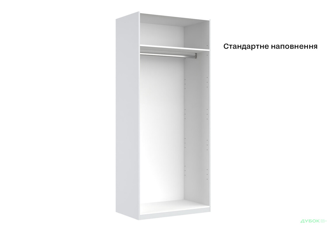 Изображение 7 - Шкаф МироМарк Фемили 2-дверный 90 см Белый, серия Н