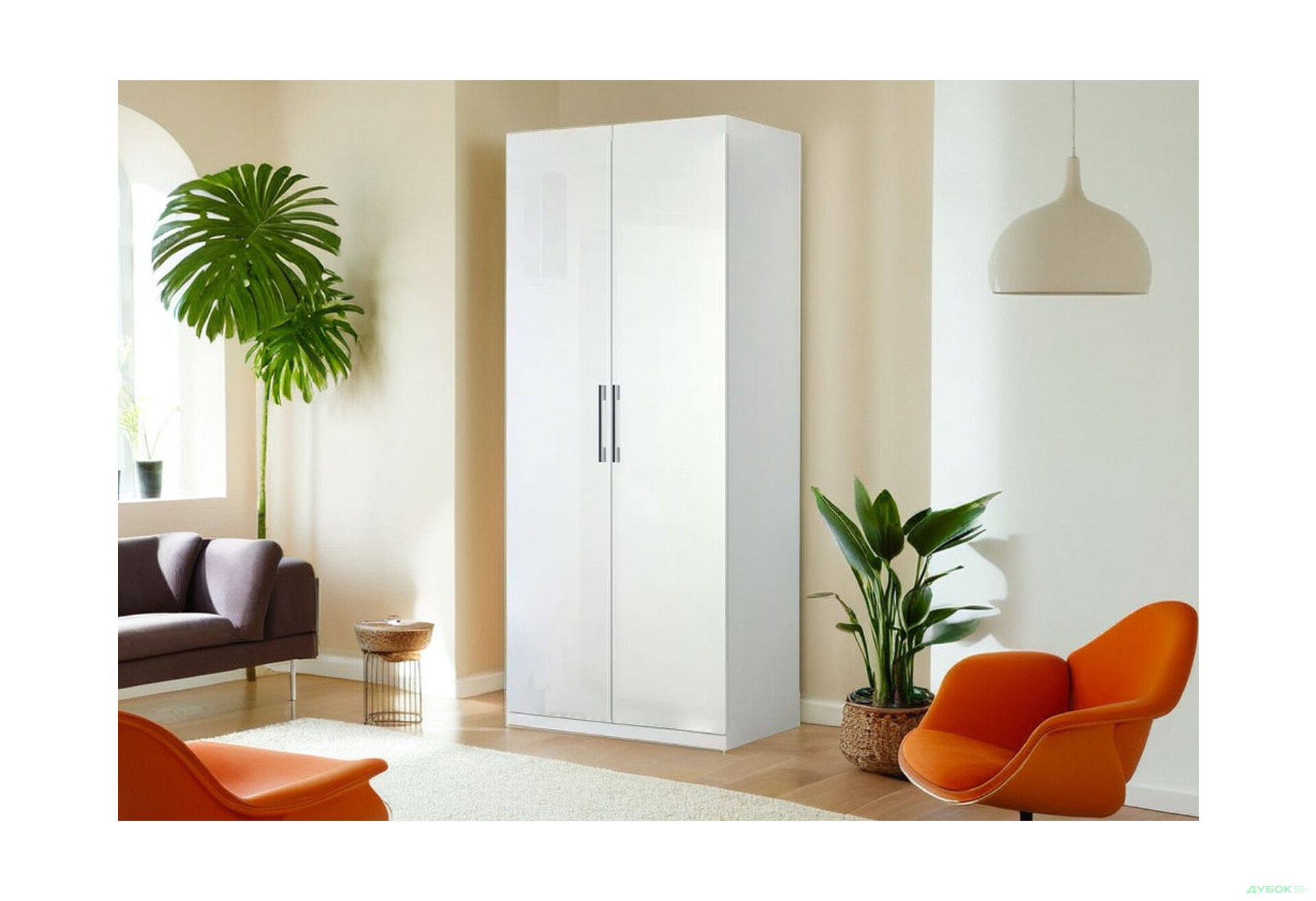 Изображение 3 - Шкаф МироМарк Фемили 2-дверный 90 см Белый, серия Н